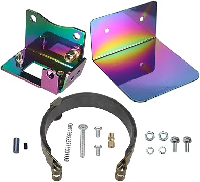 4" Clutch Brake Band Mounting Bracket for Predator, fit Clinton Tecumseh | for GX160 GX200 GX390, fit Coleman BT200X CT200U CT100, for Baja Warrior Trailmaster MB200, Minibike Go Kart, Colorful