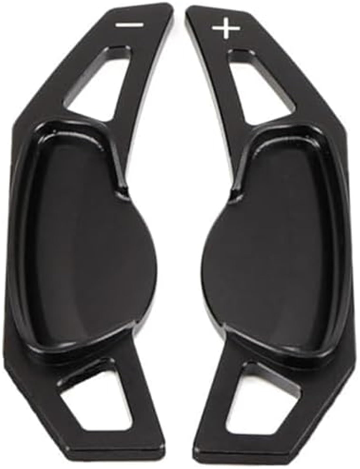 Xedlamp Black Car Gear Shift Paddle Paddle Shift, For Smart, For Fortwo 451 Forfour 453, For Electric Drive Car Steering Wheel Extension Shifter Gear Paddles Stickers(Black)