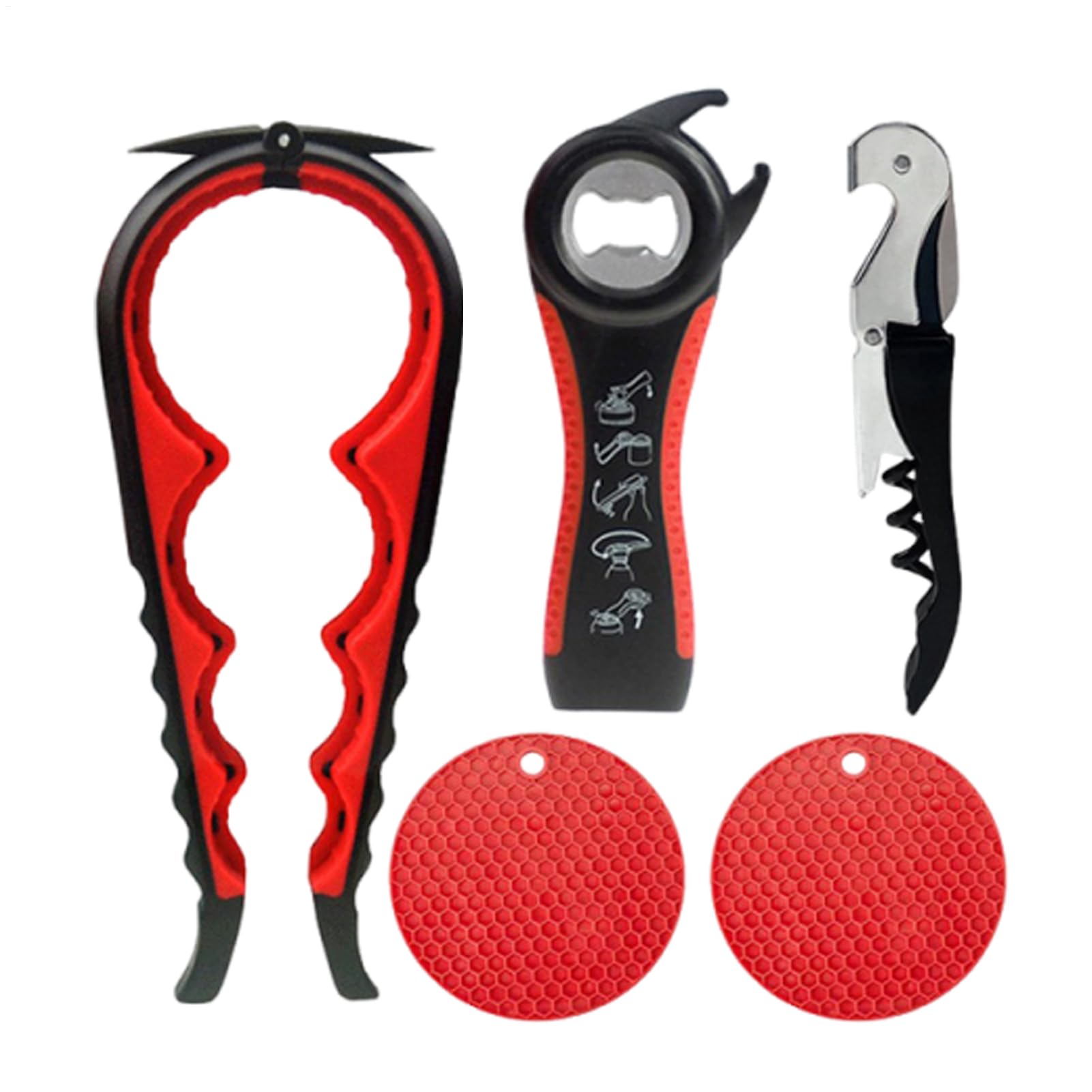 Can Top Opener - Manual Kitchen Jar Opener Kit - Topless Can Opening Device - for Cocktail Beer Soda Beverages Apartment Camping Beach Cooking Party