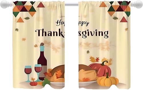 Vista 19 de Shrahala Ethnic Geometric Tribal Kitchen Valances Half Window Curtain, Native American Navajo Tribal Design Print Kitchen Valance for Window Ink