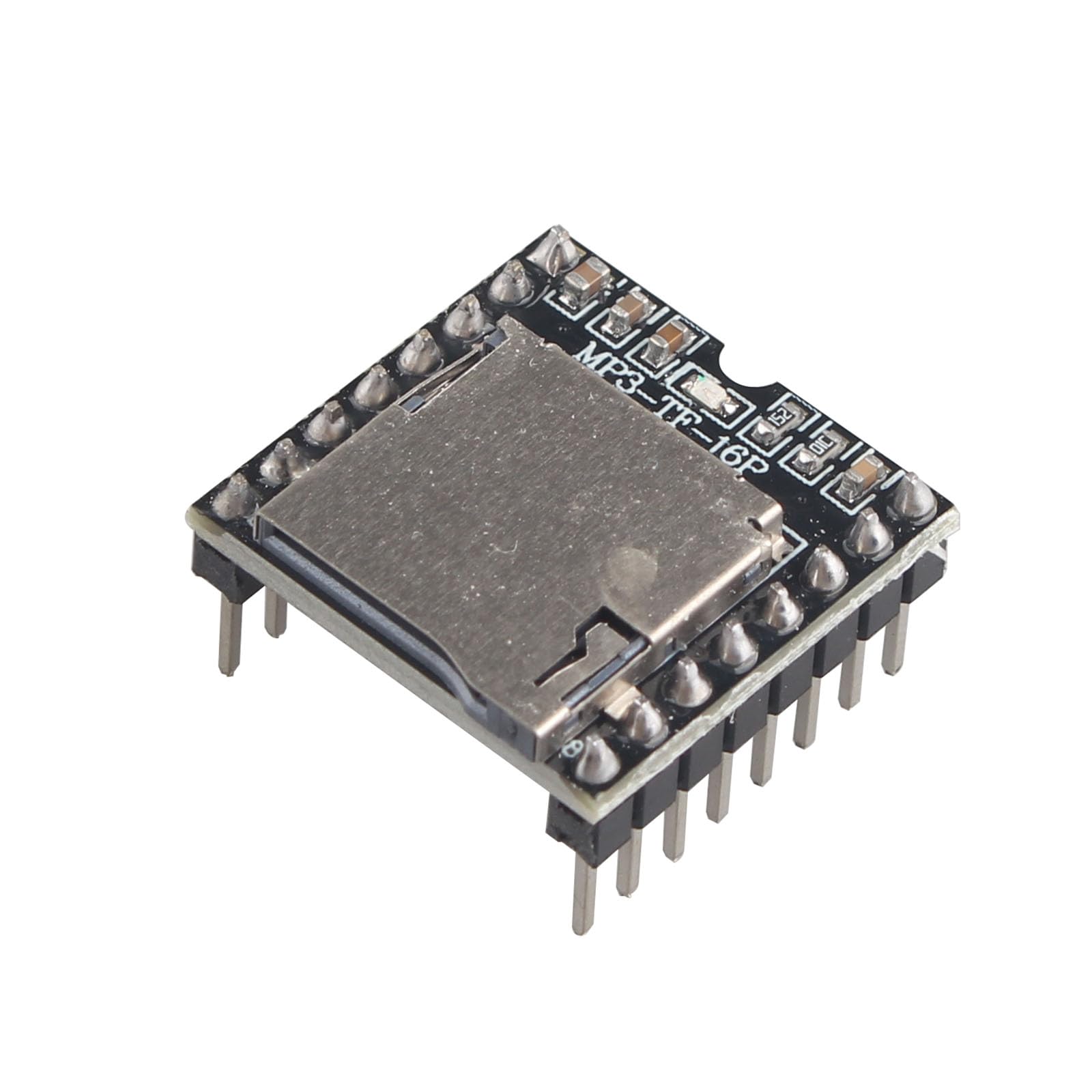 DFPlayer Mini MP3 Player Module 24-bit DAC Output Directly Connect to Speaker, Support TF Card, Compatible with Arduino Raspberry Pi etc.