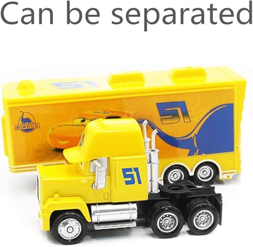 Miniatura 4 de Películas Coches Juguetes Transportista Camión & Racer Speed Racers Coche De Juguete De Metal 1:55 Suelto Kid Mack Tío