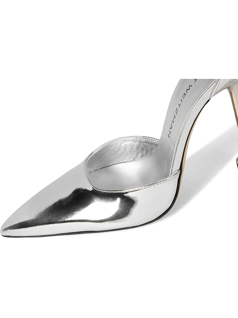 Silver Stuart Weitzman Stuartini Pump 100
