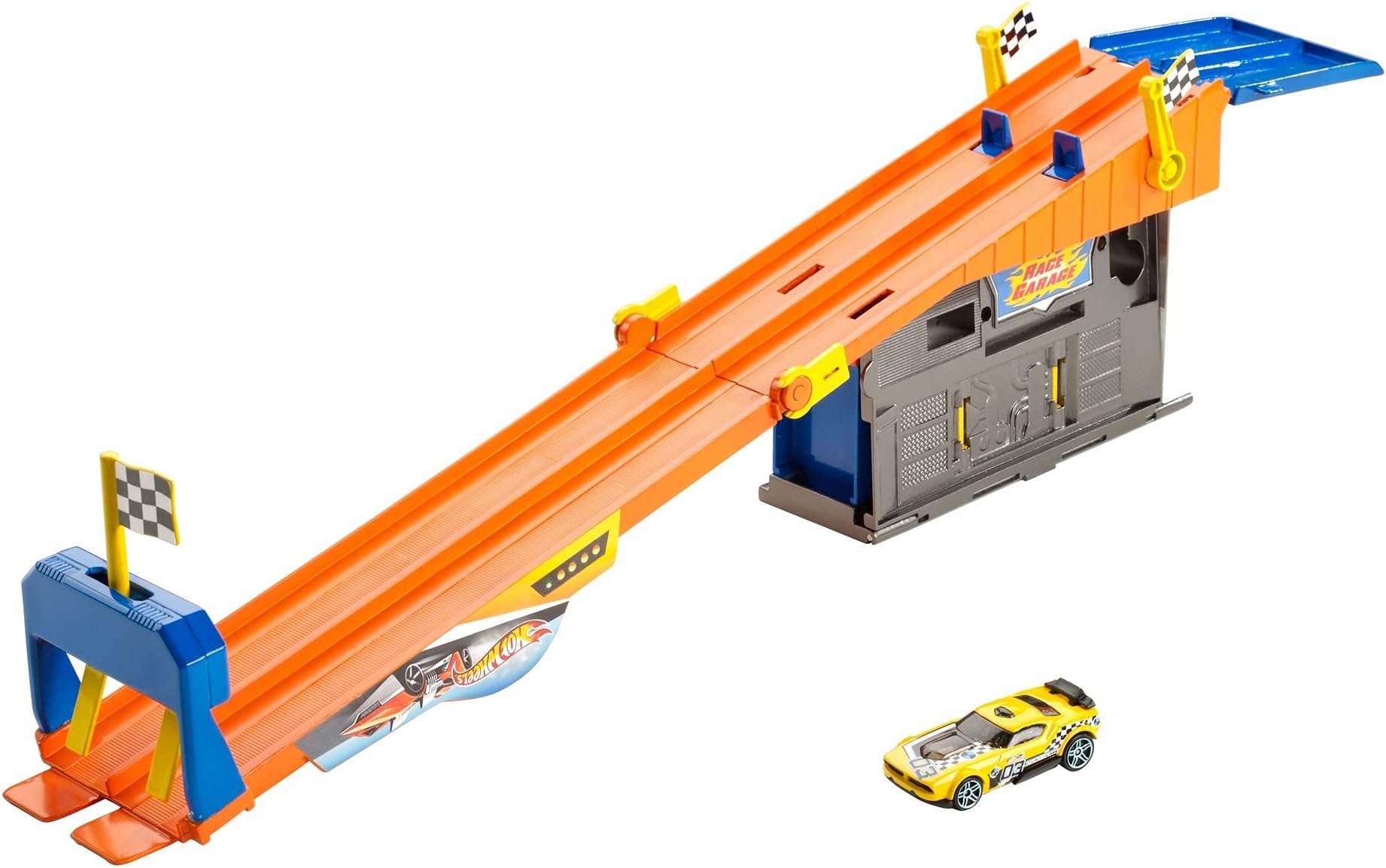 Hot Wheels Polypropylene Rooftop Race Garage Play Set, Multicolor