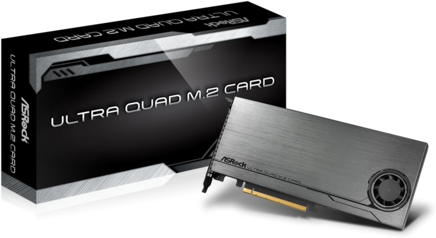 ASROCK Ultra Quad M.2 Card carte et adaptateur d'interfaces Interne