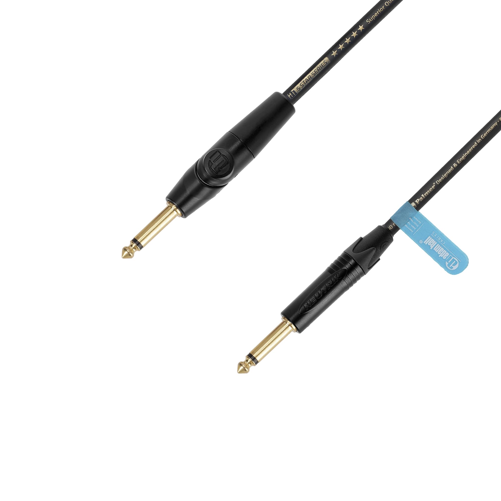 Adam Hall Cables 5 STAR IPPR 0900 FLIPJACK - Cavo per strumenti, Palmer Adam Hall FLIPJACK, Jack diritto e angolato, 9 m, nero