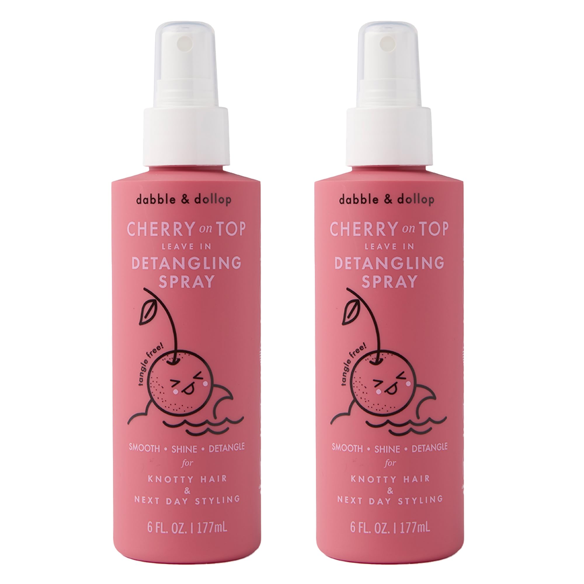 Dabble & Dollop Cherry on Top Kids Detangler Spray - detanglers | Mubboo