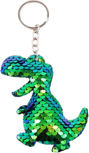 CrownOfRibbons Dinosaur Keyring children, Boys Toy Trex Monster, School Bag Accessory