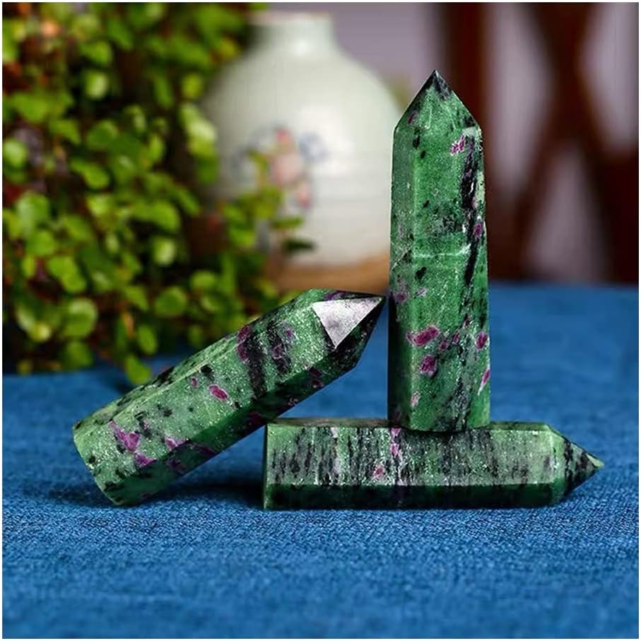 クリスタル 1個 天然エピドート タワー クリスタル ストーン ポイント ミネラル 鉱石 オベリスク ホームデコレーション クリスタ