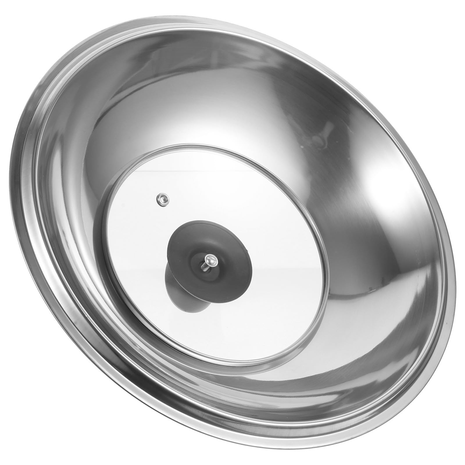 Tapa de olla de acero inoxidable con visor de vidrio SEWACC para menaje de cocina casera