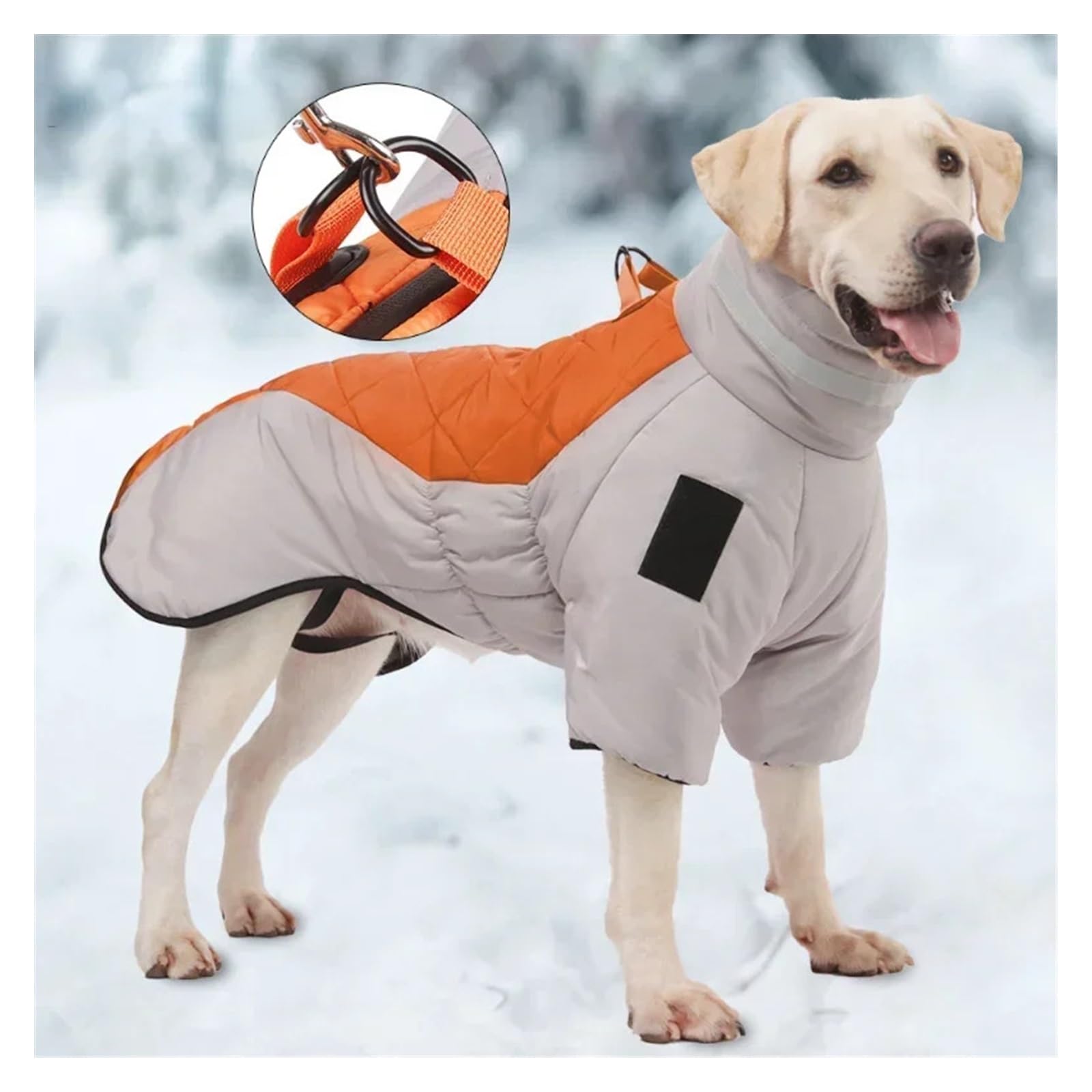 Amazon | 冬大型犬服防水大型犬ジャケットベストハイカラー付き暖かい