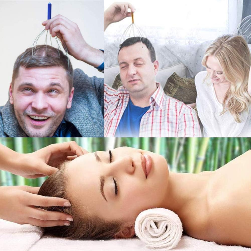 HAKACC Scalp Massagers Head Scratcher Set for Hair Stimulation Deep Relaxation : Health & Household
