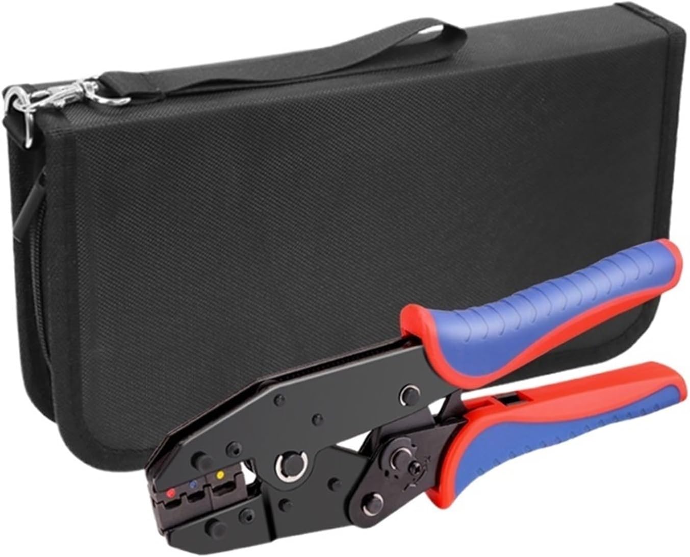 1pc 8 In 1 Crimping Tools Sets YFX Quick Replace Jaw for Heat Shrink, Non-Insulated, Open Barrel, Non-Insulated Ferrules Pliers