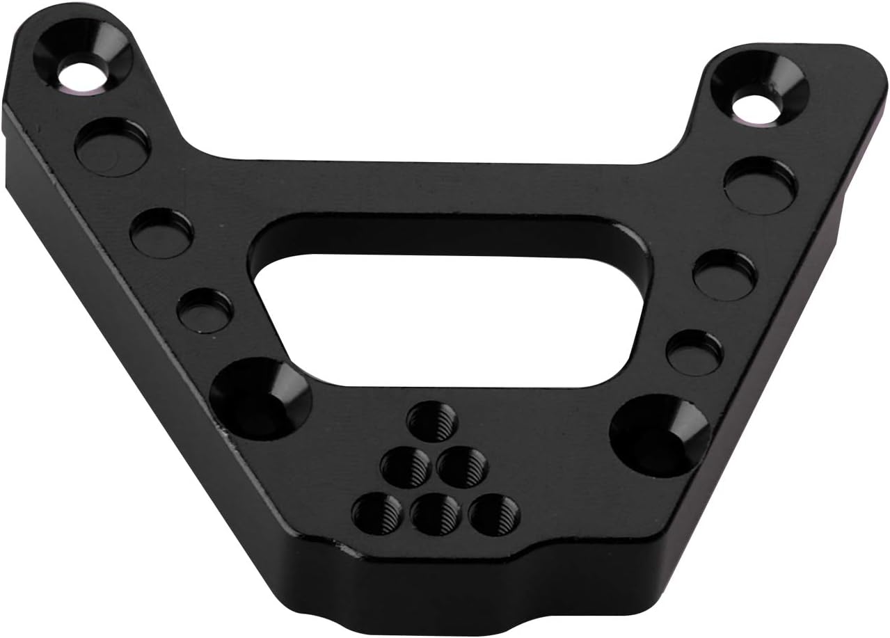 Hobbypark Aluminum Shock Tower Shock Hoops Bracket Mount Suspension Bracket (Front & Rear) with Panhard Mount for Axial SCX10 III AXI03007 1/10 RC Crawler Car (Black)