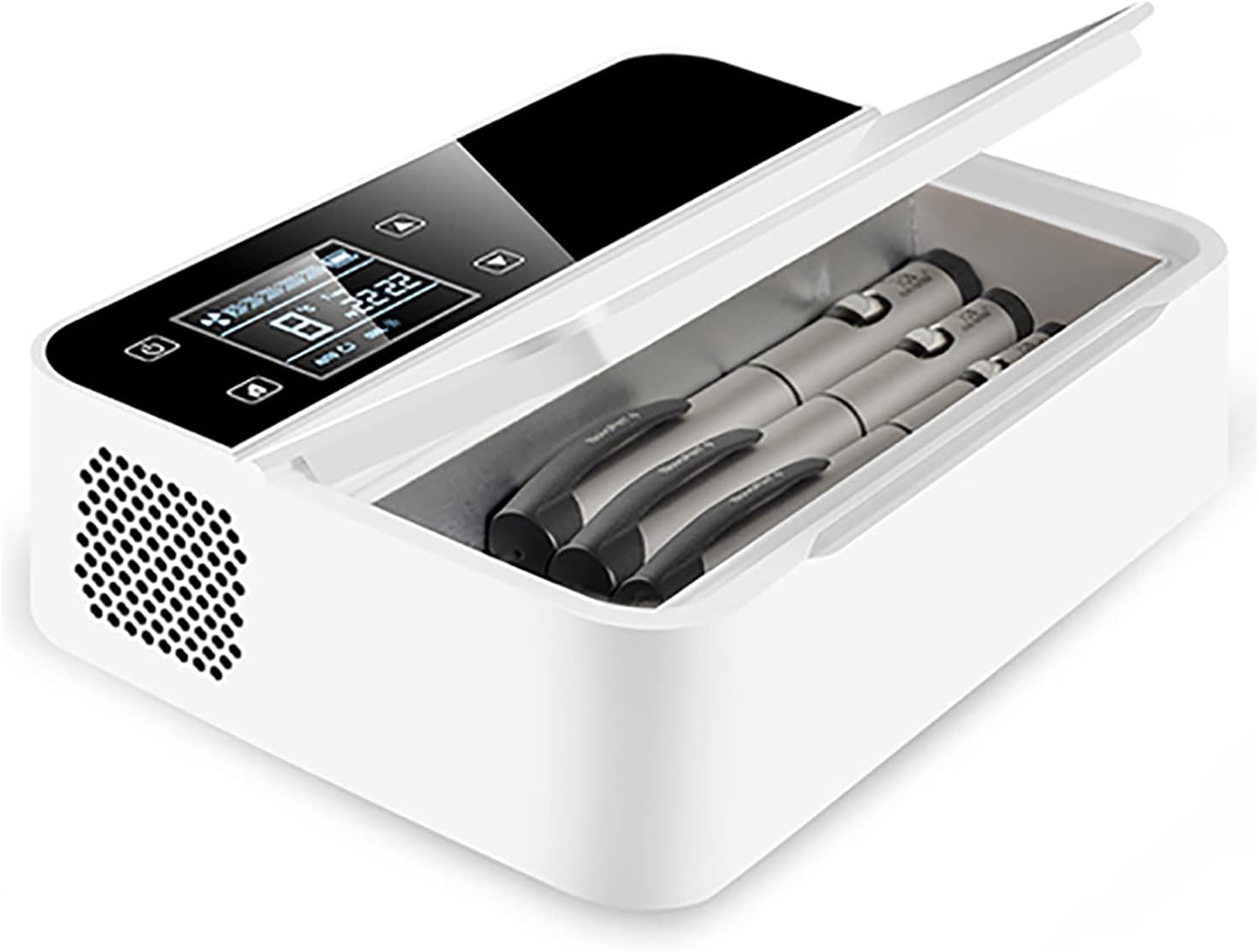 Samnuerly Fridges Medicine Refrigerator and Insulin Cooler, Portable Medicine Refrigerator, for Car, Travel, Home Drug Constant Temperature Refrigerator, 2-8℃ (Without battery)