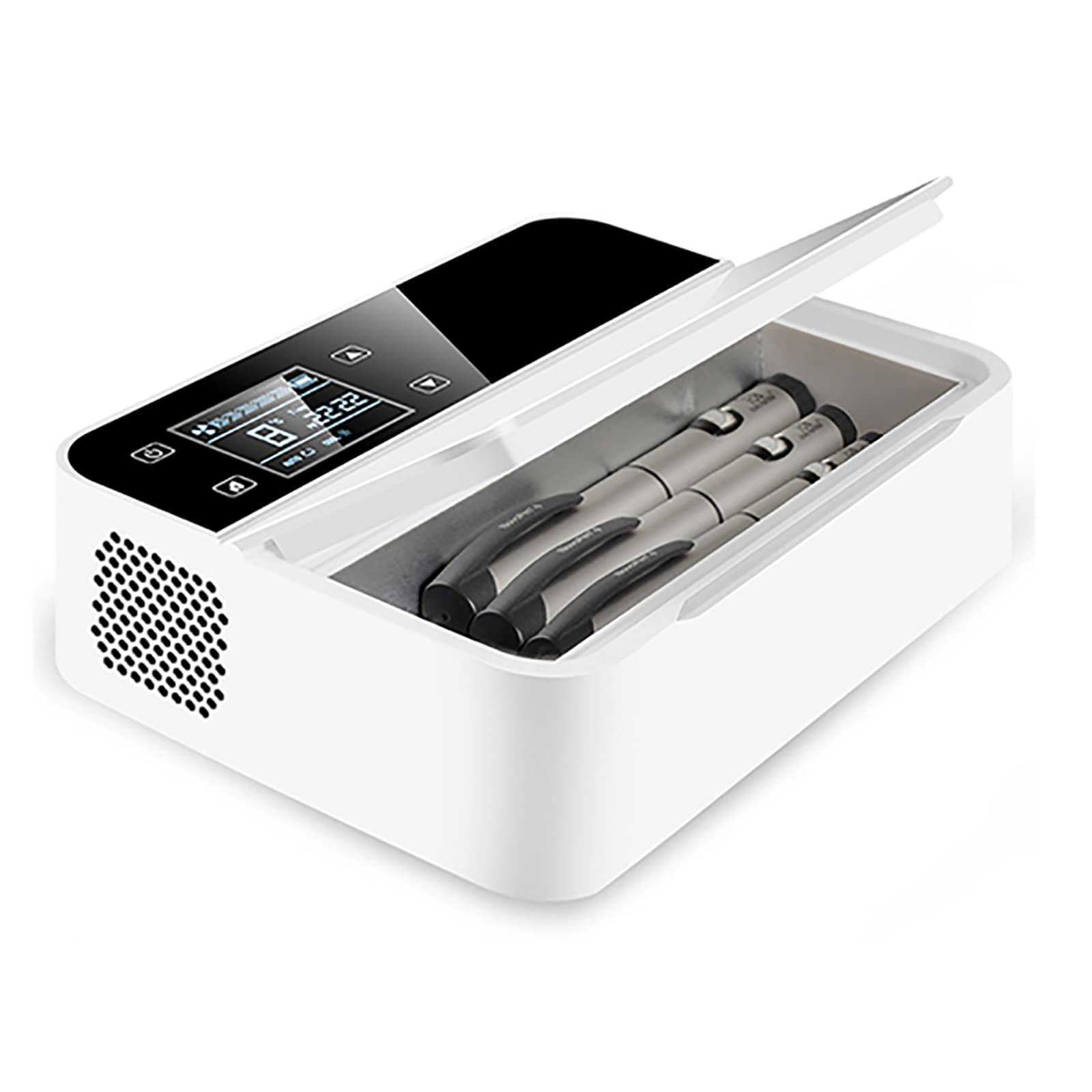 Samnuerly Fridges Medicine Refrigerator and Insulin Cooler, Portable Medicine Refrigerator, for Car, Travel, Home Drug Constant Temperature Refrigerator, 2-8℃ (Without battery)