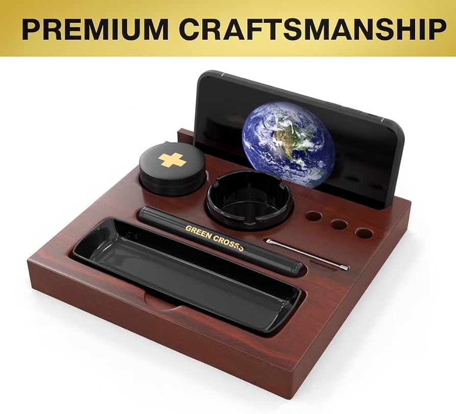 JimmySea　REMEDY Classic BLACK BOX SET ② Amazon.com: GREEN CROSS Premium Acacia Wood Organizer Box with