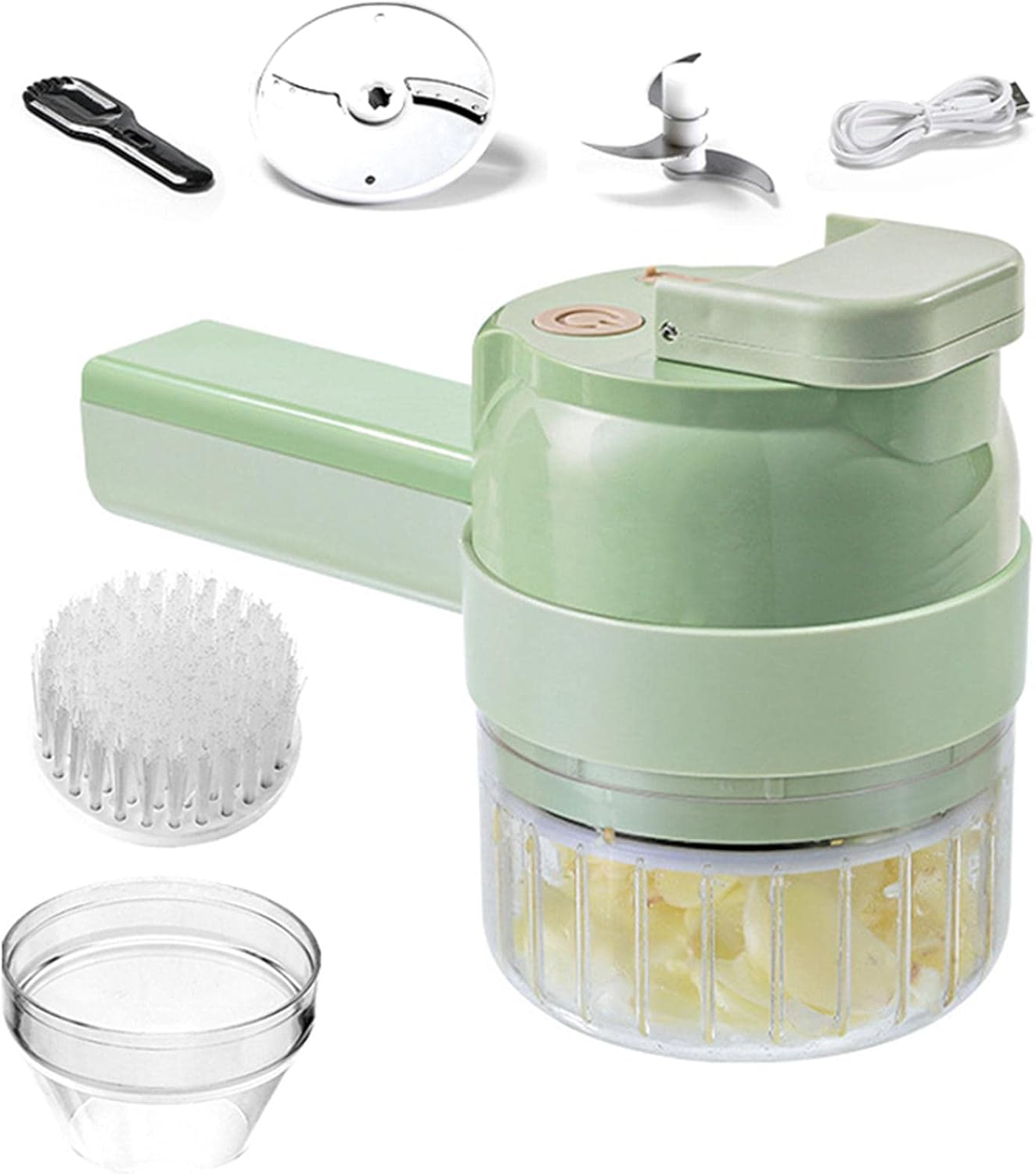 Garlic Chopper Electric Food Chopper 4 in 1 Handheld Garlic Mincer