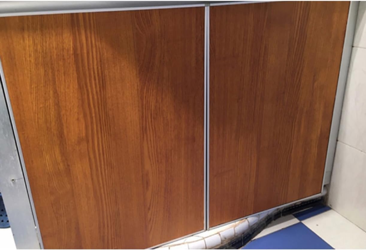 [YXSNG] 壁紙 シール 40cm*10m リメイクシート おためし スモーキー 木目 ブルーグレー 白 ネイビー 水色 黒 ホ