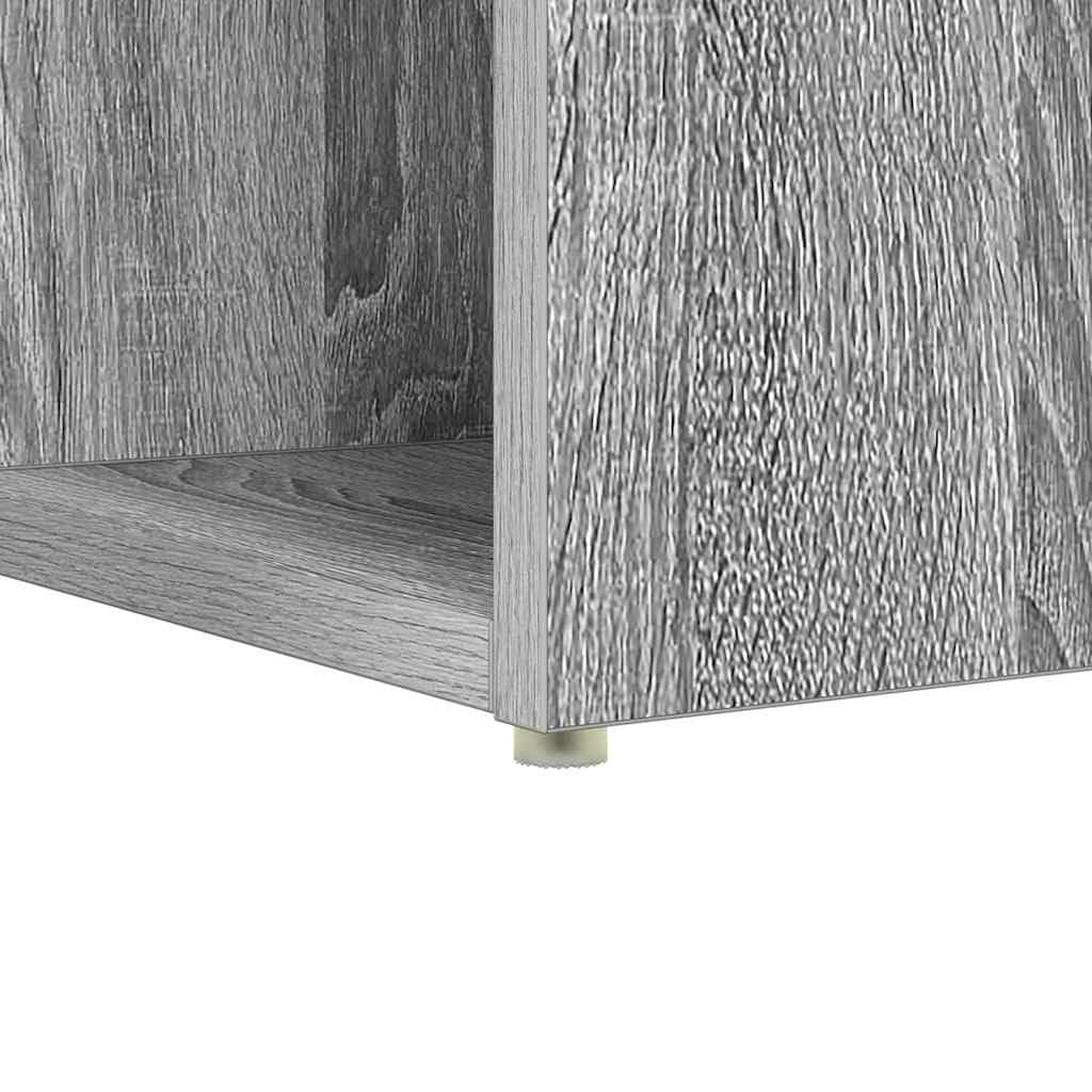 Scrivania grigio sonoma in legno ingegnerizzato 108x55x103,5 cm con ripiano e cassetto per postazione lavoro studio computer pc gaming ufficio casa smartworking