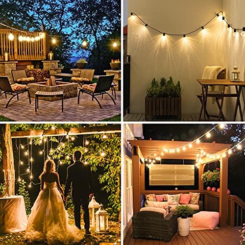 OxyLED Garden Lights Mains Powered, Outdoor String Lights 9M/29FT Fairy Lights Outdoor 25 Bulbs +3 Spare Garden Patio String Outside Lights Fairy Lights