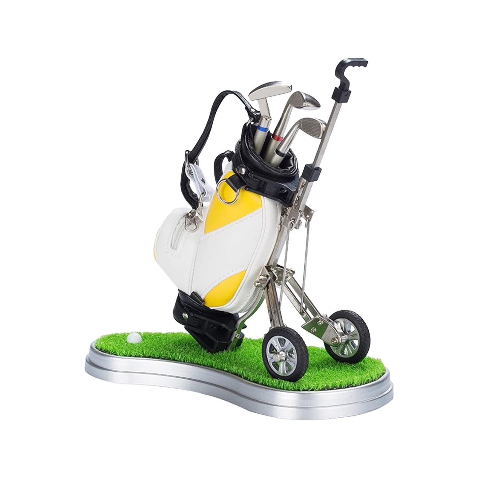 Porte-Stylo Miniature en Cuir Synthétique, Idéal pour Un Sac de Golf Ou Une de Golf. Cadeau Décoratif pour Homme.