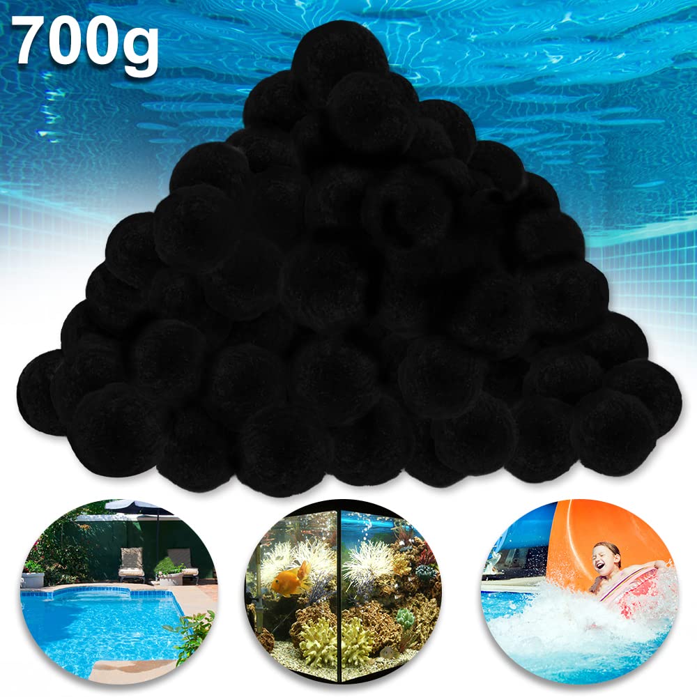 FIVMEN Palline filtranti per piscina per impianto filtrante a sabbia, 2800 g, sostituiscono 100 kg, sabbia di quarzo, in polietilene, per vasca idromassaggio, lavabile, per acquario, spa, pompa da