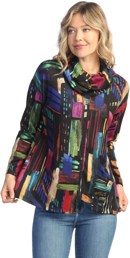 Jess & Jane Women's French Brush Turtleneck Tunic Top - NB3