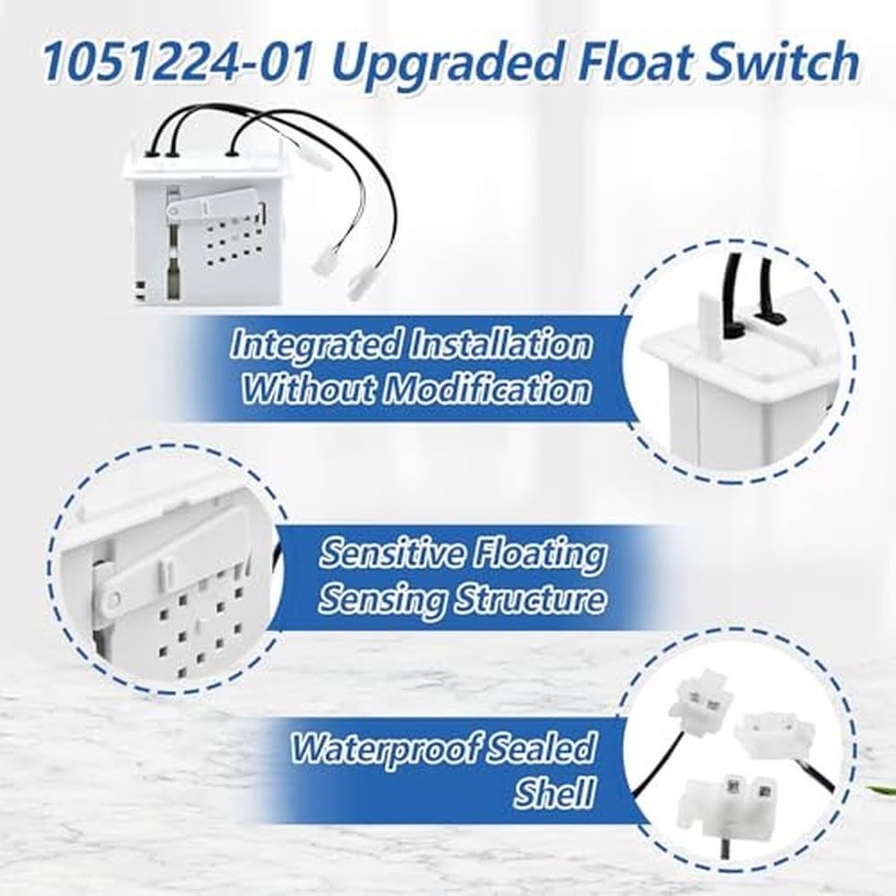 Kit Interrupteur Flotteur Eau 1051224-01 pour Machine à Glaçons