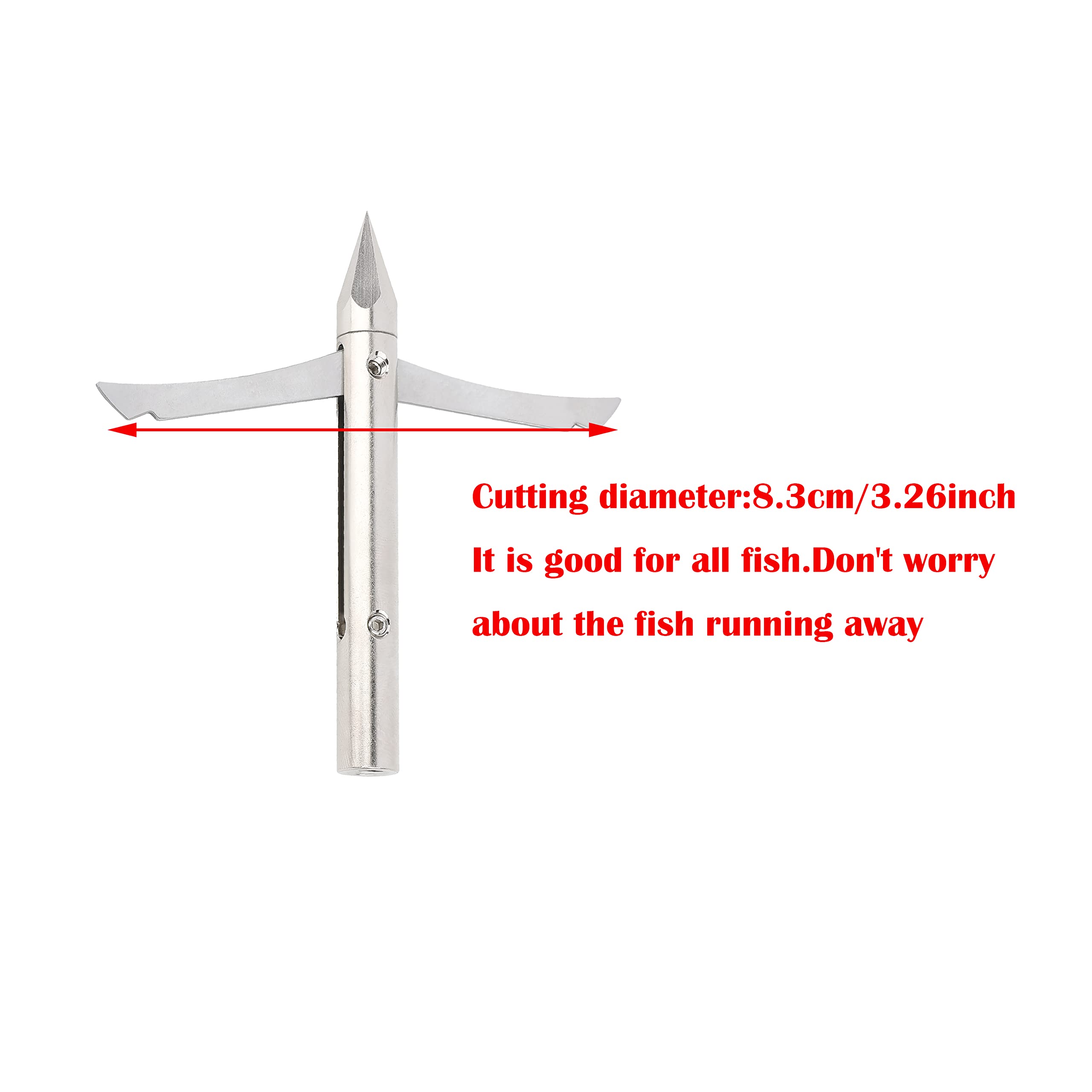 Pointes De Flèche De Pêche à L'arc, Fronde De Pêche Robuste En Alliage D Aluminium 6 Pi Ces Pour Le Tir De Poisson