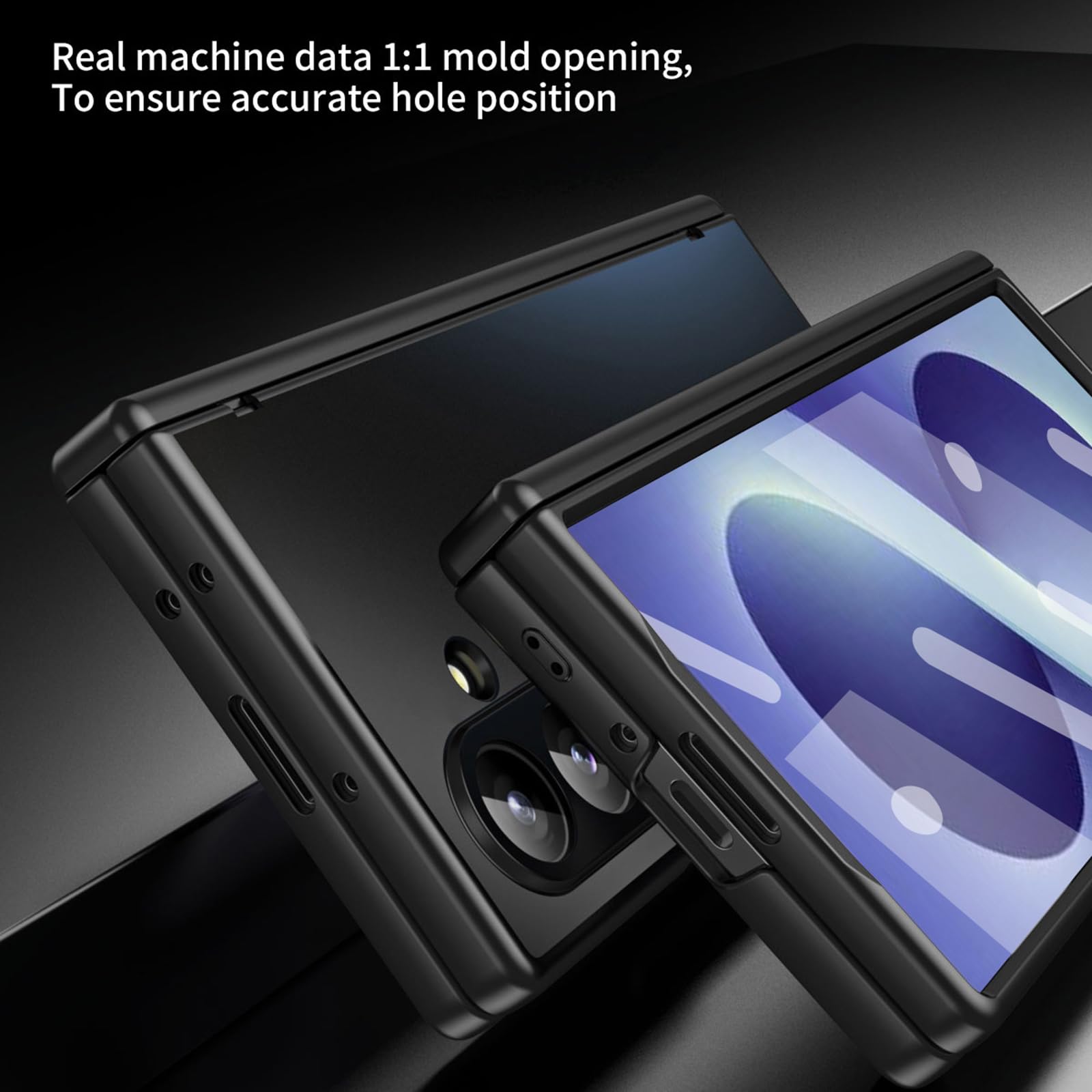Galvanik Hülle für Samsung Galaxy Z Fold 8 Ultra, Hart PC Gefrostet