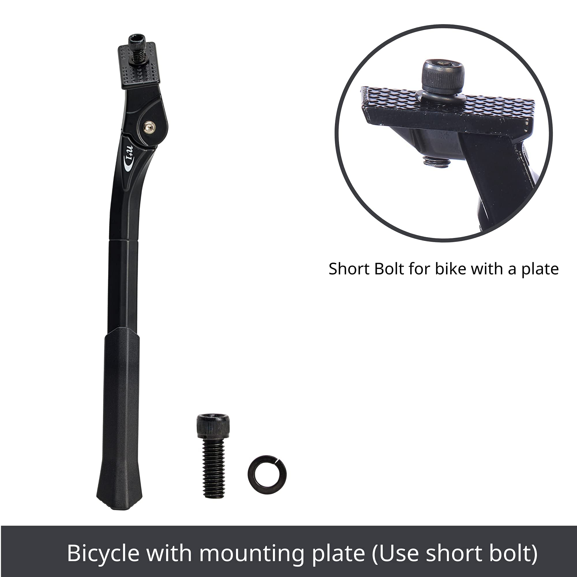N+1 Podpórka rowerowa – regulowana centralna podpórka rowerowa ze stopu aluminium odpowiednia do rowerów górskich 66-73.7 cm, rowerów szosowych, BMX, MTB