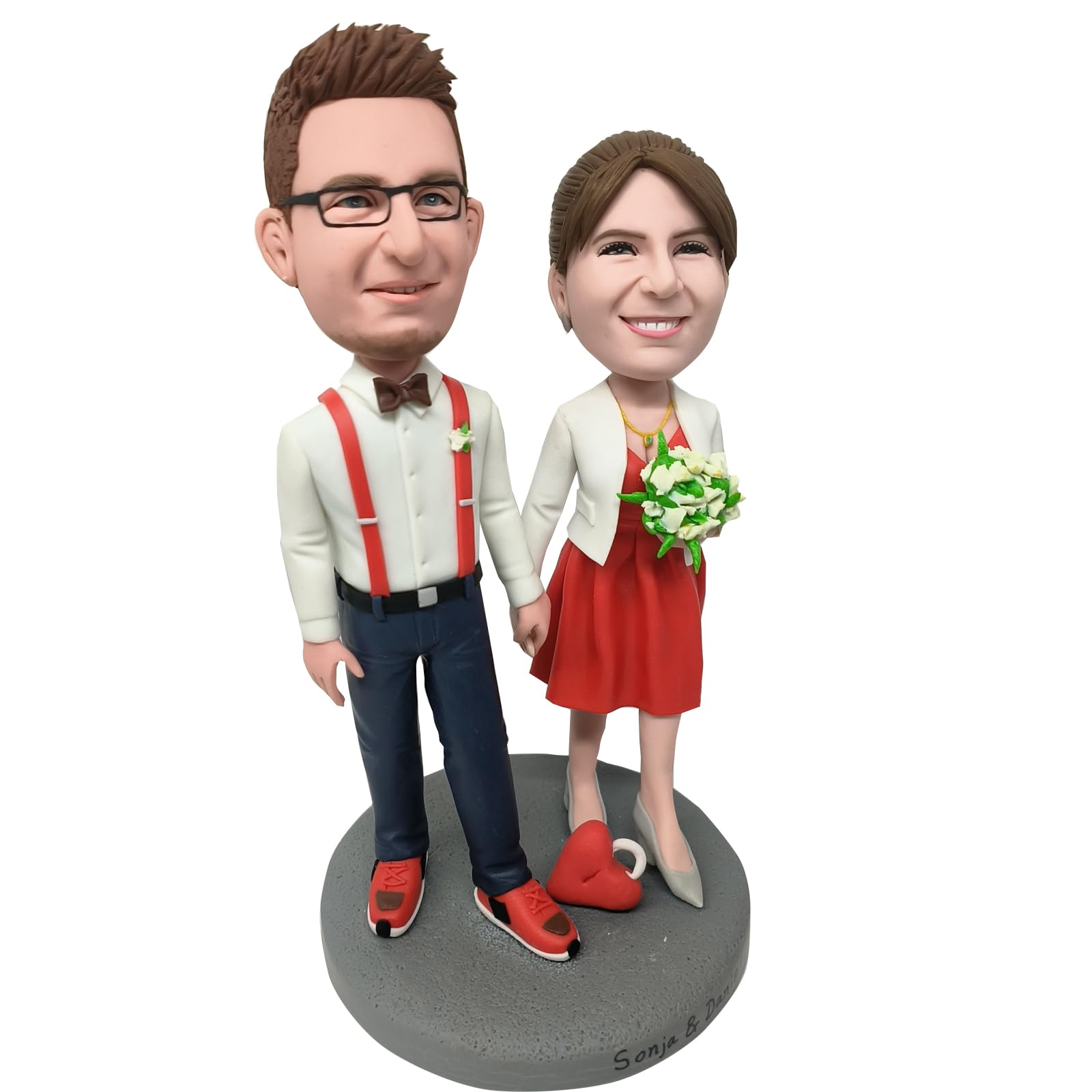 Bobbleheads personalizados, regalos de boda personalizados para pareja, boda para pareja, regalo único del día de San Valentín (11)