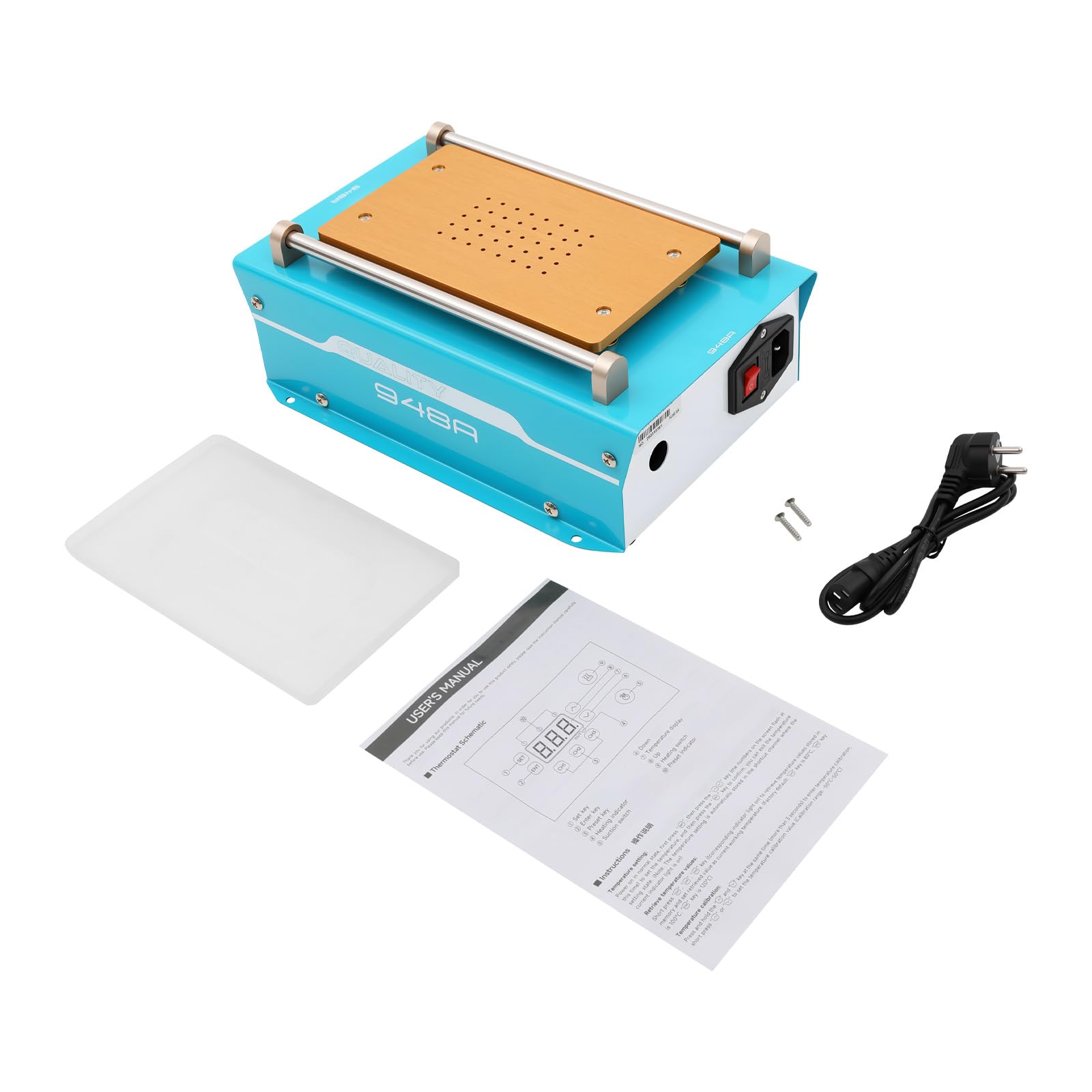 Bildschirmtrennmaschine LCD-Bildschirmabscheider 400W Bildschirmtrenner Temperaturbereich: 0-140℃ Reparatur Werkzeuge