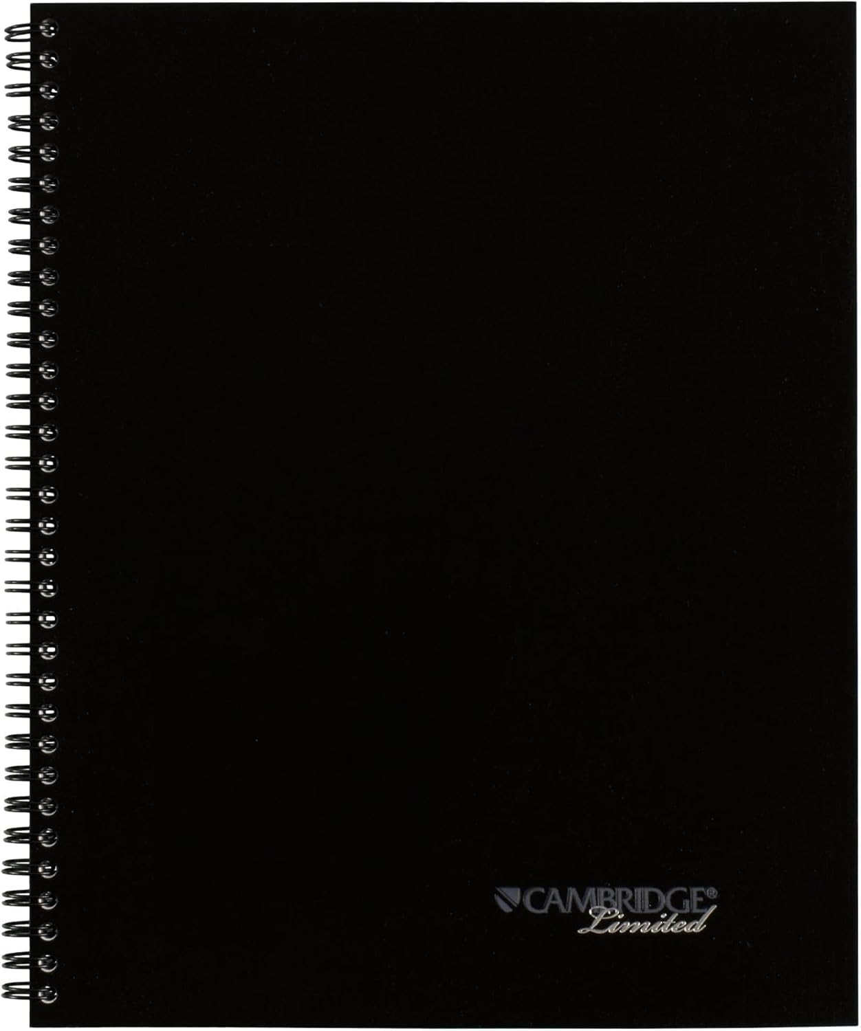 Cambridge Limited Business Notebook with QuickNotes, Legal Ruled Paper, 5" x 8", 80 Sheets, Flexible Soft Touch Cover, Wirebound, Gray (06096) image 3
