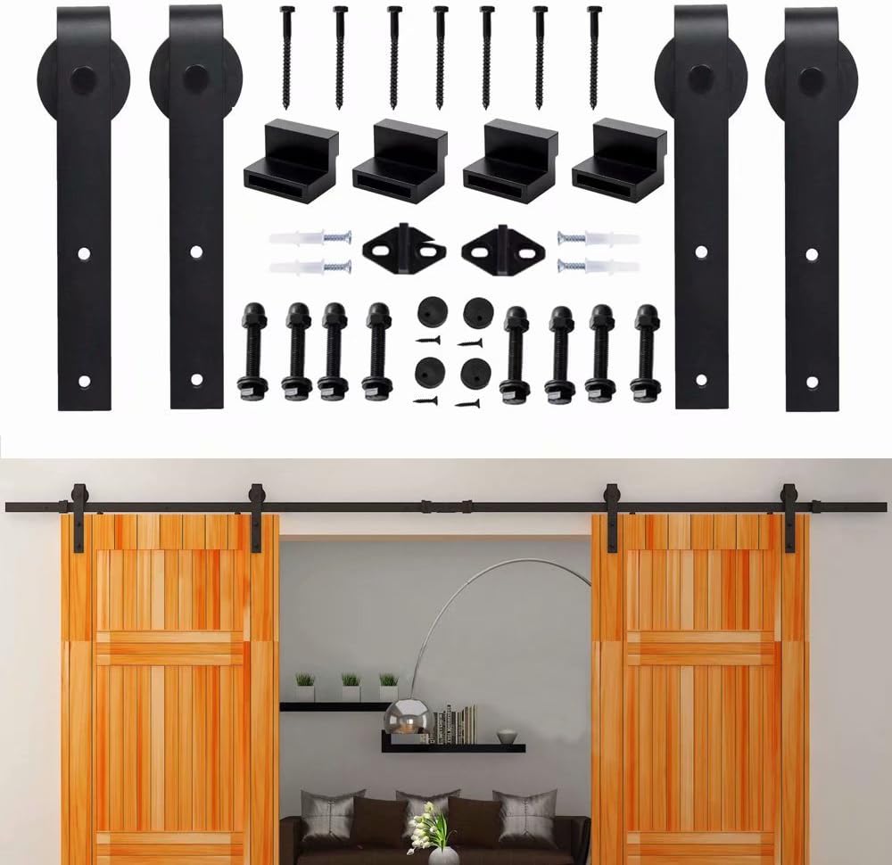 10 FT (3.05メートル)ドア 引き戸 上吊り リフォームドア 木製建具ドア