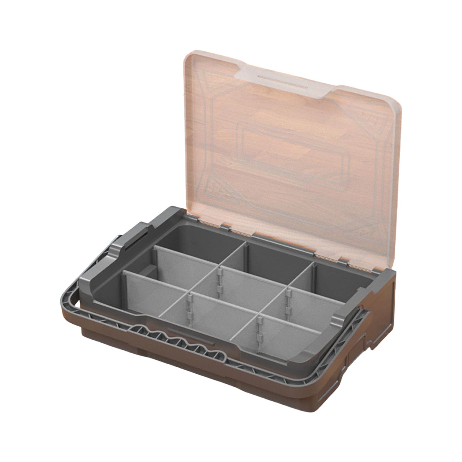 Parts Organization Tool Organization Box with Removable Divider Hardware Storage Box with Portable Handle Stackable Storage