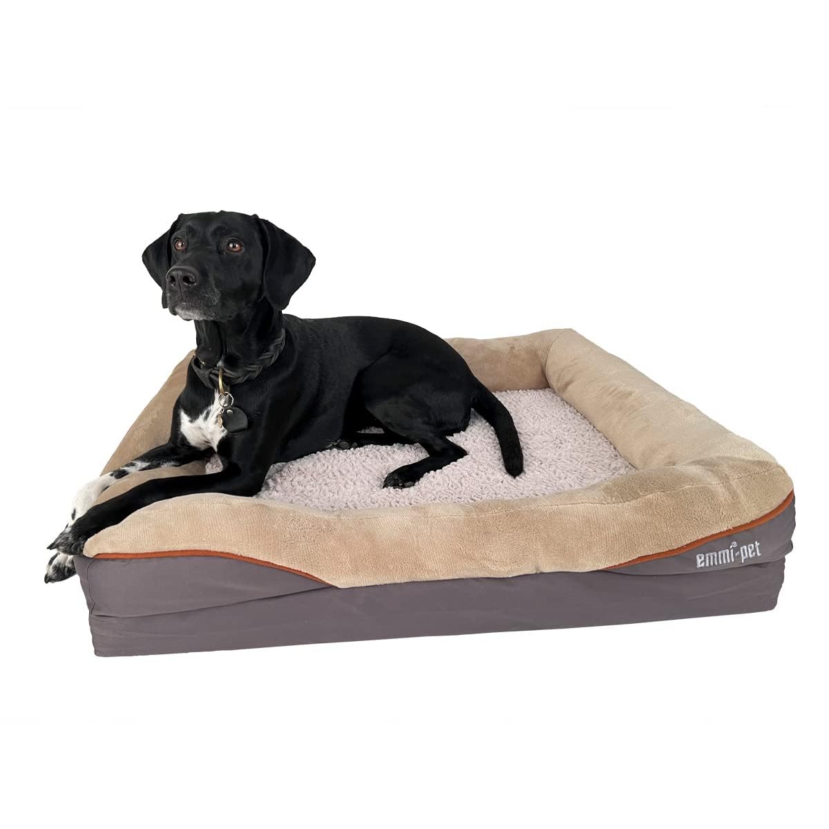 Emmi-pet Cama ortopédica para perros grandes – 91 x 68 x 20 cm, sofá lavable ideal después de un largo día lleno de diversión y acción, se adapta perfectamente a la forma del cuerpo