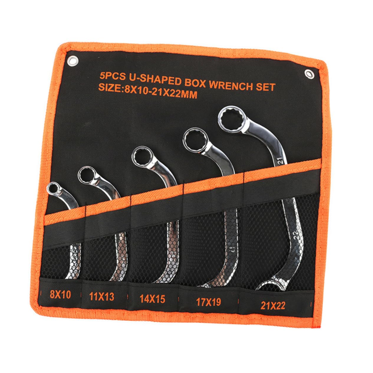 SHINEOFI Coffret de 5 Clés à Douille Multifonction en Acier Chrome-vanadium Argenté Résistantes et Traitées Thermiquement pour Usage Professionnel