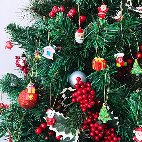 image for Winlyn Christmas Tree Ornaments 24 Set Mini Resin Petite Treasures Orn