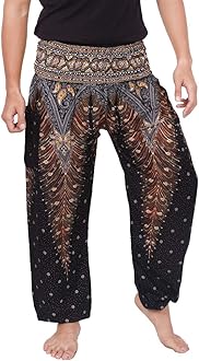 Banjamath® Mens Yoga Harem Lounge Boho Parachute Loose Baggy Pants