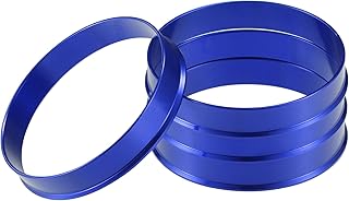 Centradores De Llantas 4 Uds OD 56,1mm 60,1mm 66,6mm 70,1mm a ID 54,1mm 63,4mm buje de centrado de neumáticos de coche anillos céntricos centro de orificio de rueda azul Anillos Centradores Llantas(65