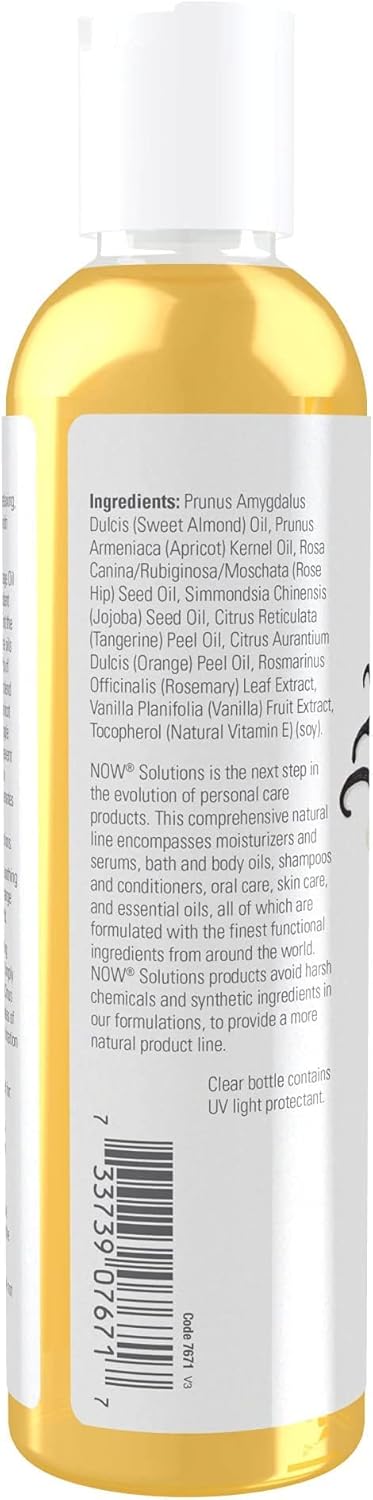 NOW Solutions, Refreshing Vanilla Citrus Massage Oil, Skin Rejuvenating Blend, Supple Skin, 8-Ounce : Bath And Shower Gels : Health & Household