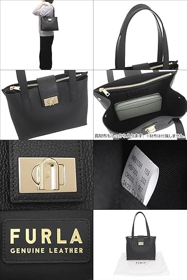 FURLA ブラックレザー ハンドバッグ フルラ FURLA ハンドバッグ ショルダーバッグ 黒 ブラック