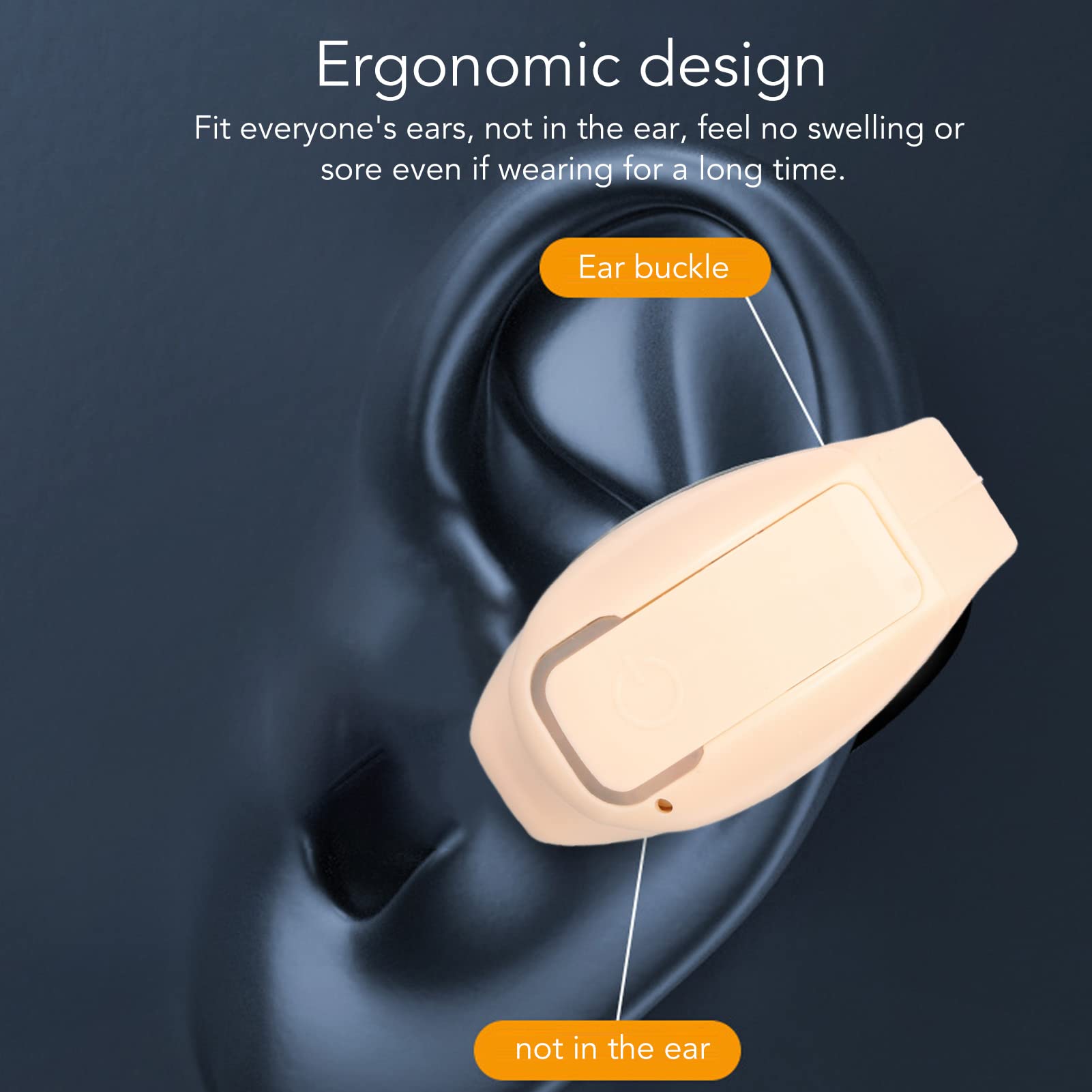 Auricolare Wireless Open Ear a Clip, GD28 Cuffia Singola Bluetooth 5.3 per Corsa, Impermeabile IPX4, Cuffie HIFI Stereo per Ciclismo e Guida