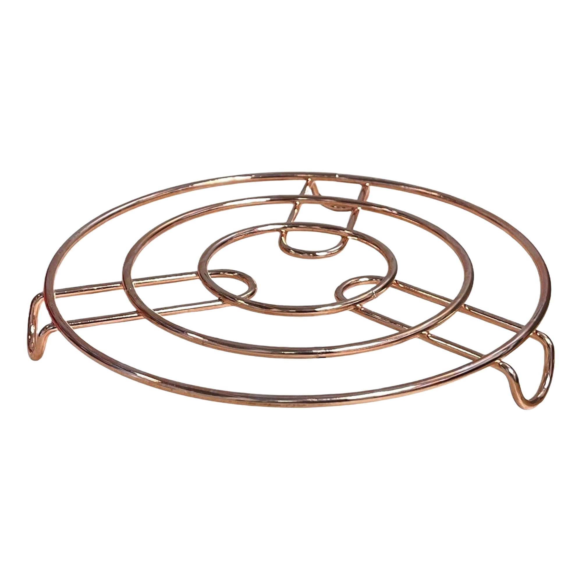 Gigzo Land Stainless Steel Round Trivet Holder, Corrosion-Resistant Cookware Rack, Dishwasher Safe Kitchen Pot Stand, Multipurpose Cooling Rack Trivet and Steamer, Heat-Resistant Barrier - 6 PCS