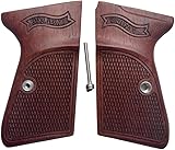 New! Grips Compatible with PPK/S, PP, New PPK/S .22 LR praduk Wood, Checker Engrave, Thai Handmade