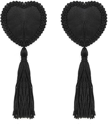 KINGSEVEN Sujetador de silicona reutilizable con pétalos de pecho sexy con borla