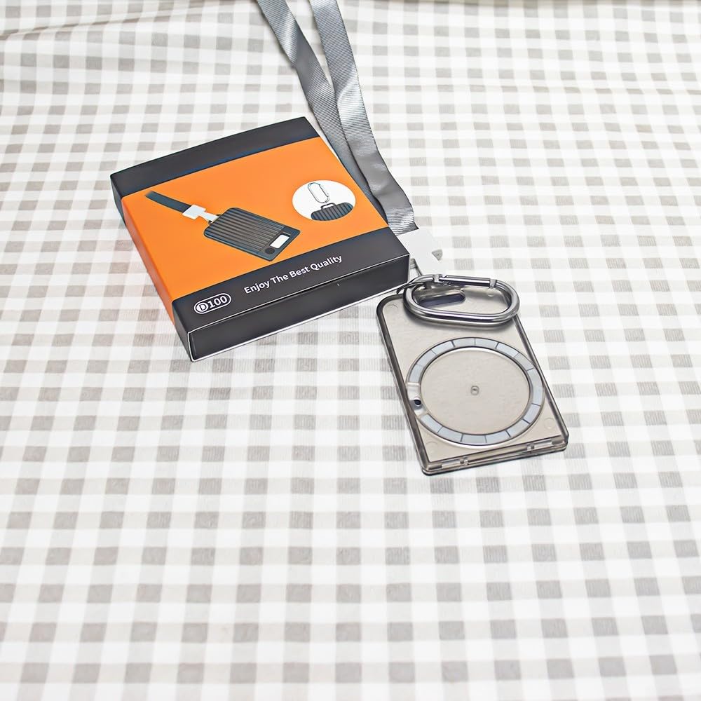Kratzfeste PC-Hülle mit magnetischer Halterung und Trageband für Plaud Note und Note Pro AI-Diktiergerät (schwarz)