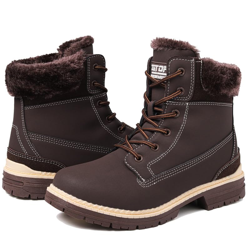 ziitop Winterstiefel Damen Gefüttert Winterschuhe Wasserdicht...